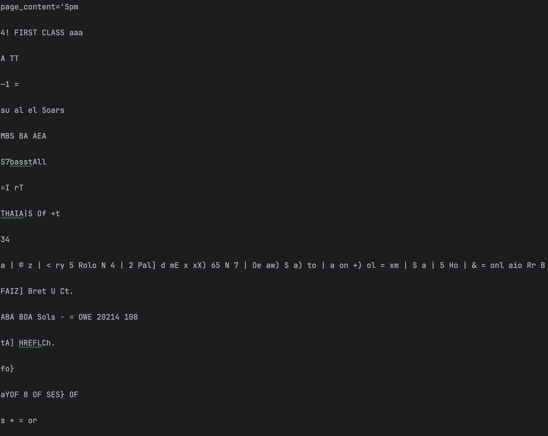 UnstructuredPDF Content
