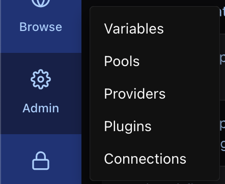 Airflow UI Admin