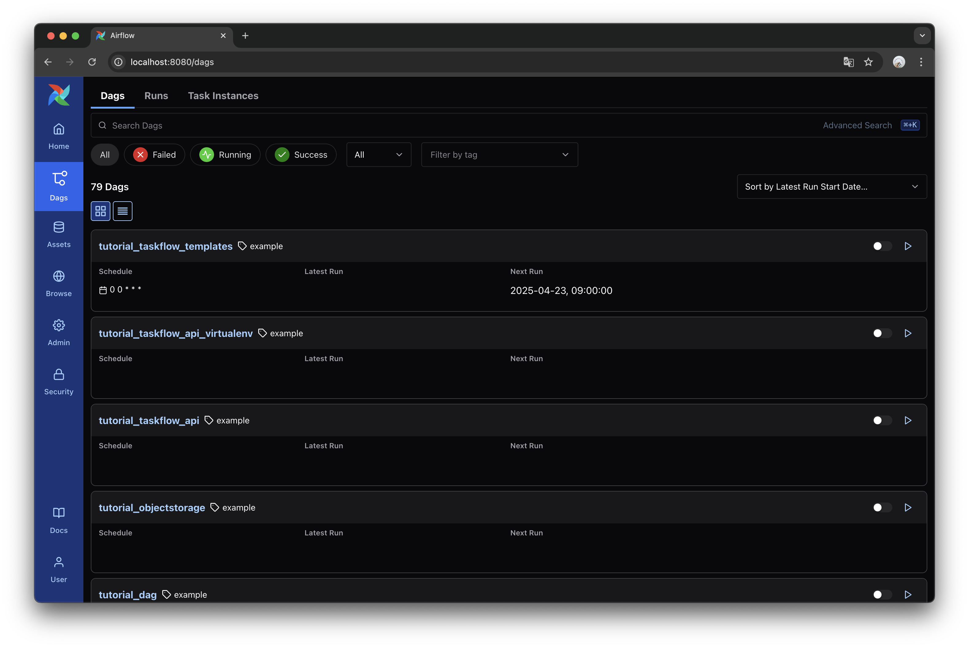 Airflow UI Dags Icon