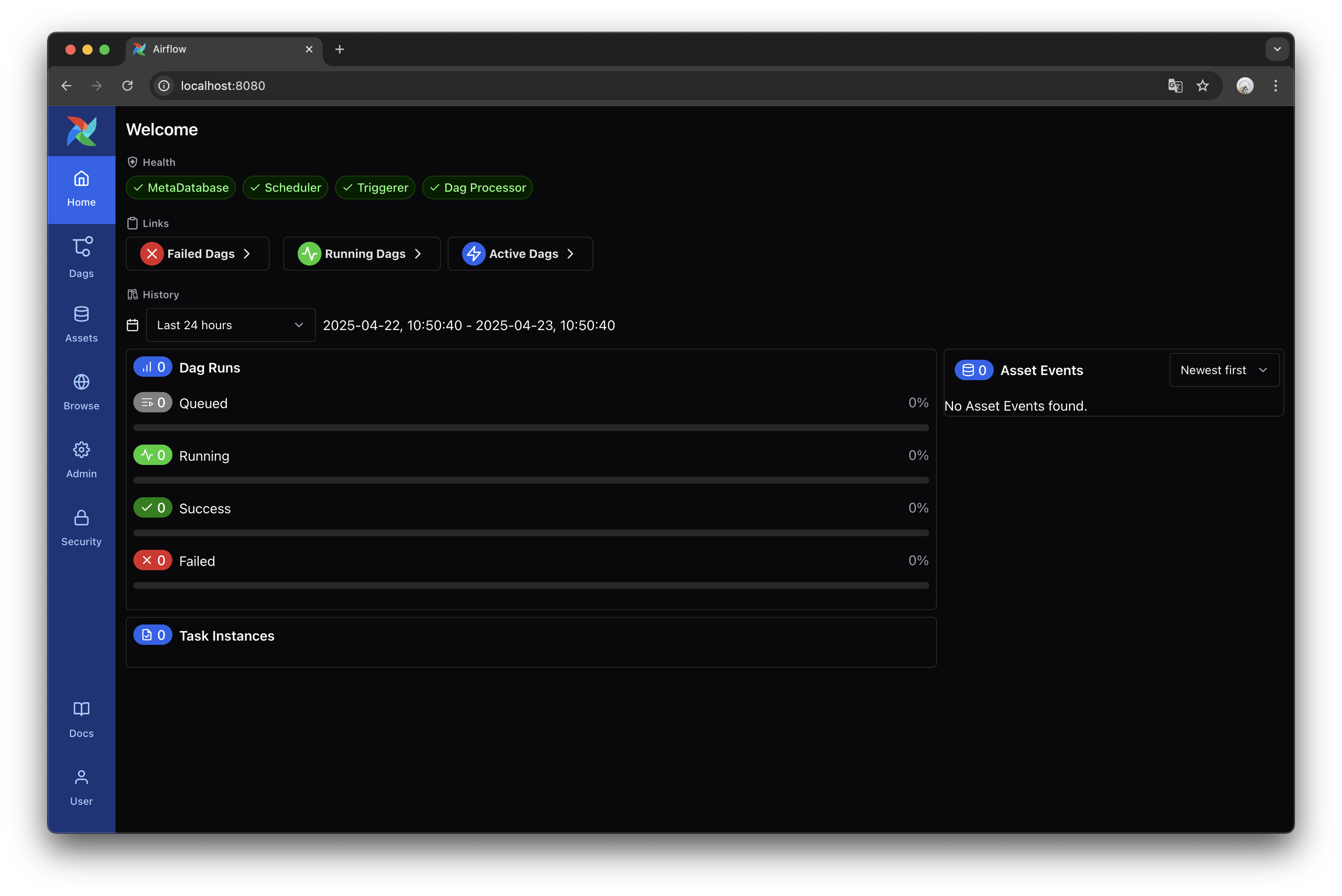 Airflow UI Home
